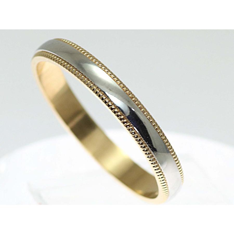結婚指輪 マリッジリング プラチナ ゴールド コンビリング PT900 K18 18金 ペアリング 用  Marriage ring ペア リング 用 18k 鍛造 甲丸  結婚 指輪 ブライダルの画像