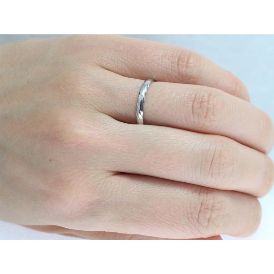 結婚指輪 マリッジリング プラチナ ダイヤ PT900 ペアリング 用 Marriage ring ペア リング 用 鍛造 甲丸 ダイヤモンド 結婚 指輪 ブライダルリング 刻印無料 リの画像