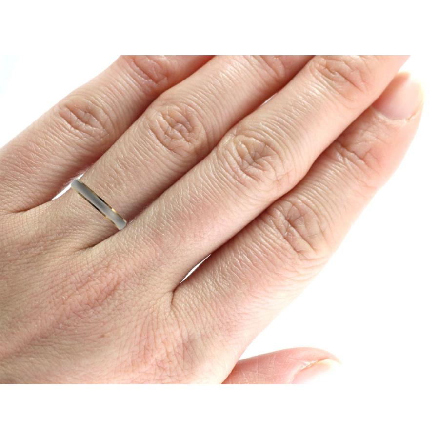 結婚指輪 マリッジリング プラチナ ゴールド コンビリング PT900 K18 18金 ペアリング 用  Marriage ring ペア リング 用 18k 鍛造 甲丸  結婚 指輪 ブライダルの画像