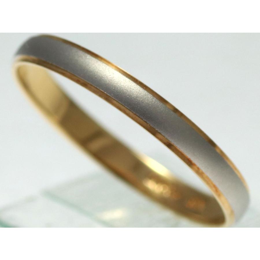 結婚指輪 マリッジリング プラチナ ゴールド コンビリング PT900 K18 18金 ペアリング 用  Marriage ring ペア リング 用 18k 鍛造 甲丸  結婚 指輪 ブライダルの画像