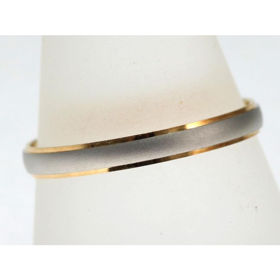 結婚指輪 マリッジリング プラチナ ゴールド コンビリング PT900 K18 18金 ペアリング 用  Marriage ring ペア リング 用 18k 鍛造 甲丸  結婚 指輪 ブライダルの画像