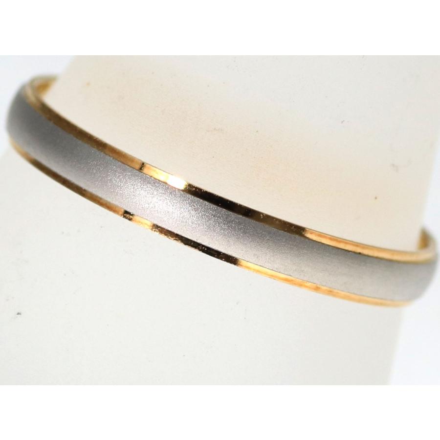 結婚指輪 マリッジリング プラチナ ゴールド コンビリング PT900 K18 18金 ペアリング 用  Marriage ring ペア リング 用 18k 鍛造 甲丸  結婚 指輪 ブライダルの画像