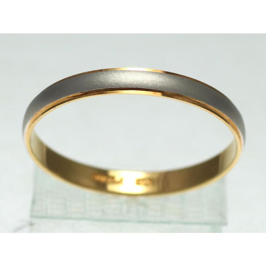 結婚指輪 マリッジリング プラチナ ゴールド コンビリング PT900 K18