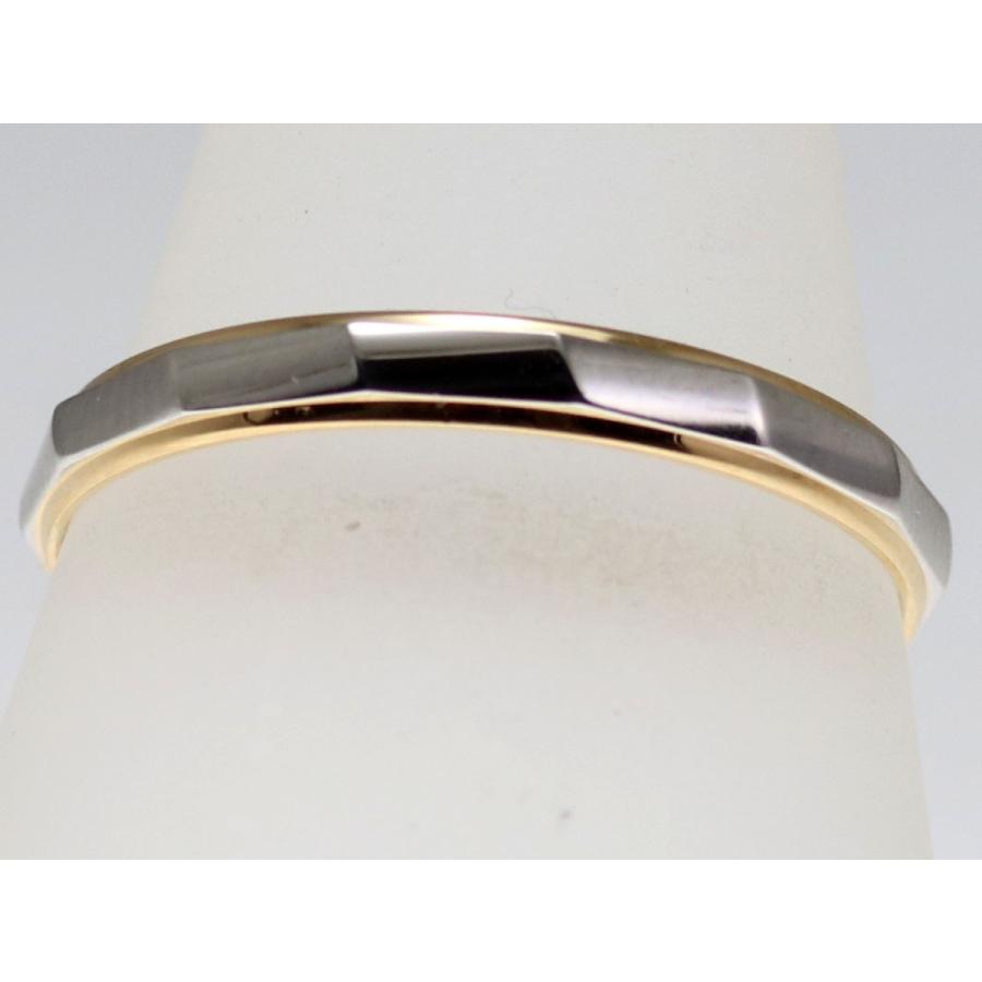 結婚指輪 マリッジリング プラチナ ゴールド コンビリング PT900 K18 18金 ペアリング 用  Marriage ring ペア リング 用 18k 鍛造 甲丸  結婚 指輪 ブライダルの画像