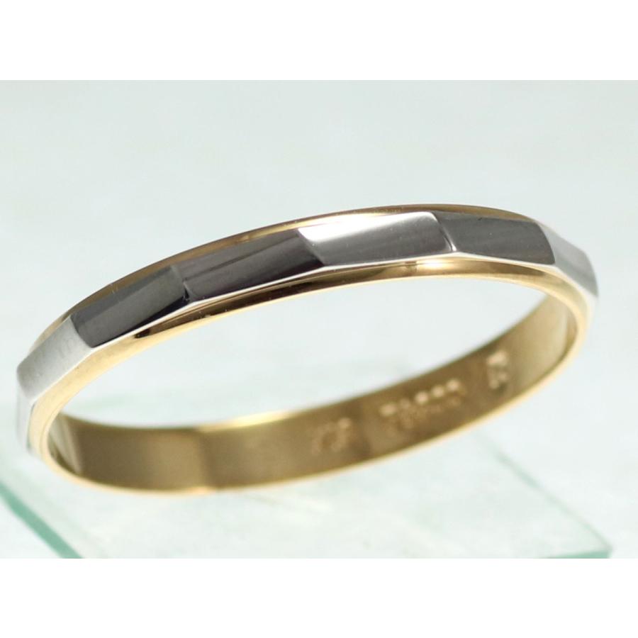 結婚指輪 マリッジリング プラチナ ゴールド コンビリング PT900 K18 18金 ペアリング 用  Marriage ring ペア リング 用 18k 鍛造 甲丸  結婚 指輪 ブライダルの画像