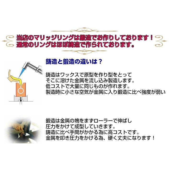 結婚指輪 マリッジリング ペアリング 用  平打ち リング Pt1000プラチナ pt1000 pt999 純プラチナ 手作り プラチナ 鍛造 かわいい 3mm幅 3.5mm幅 4mm幅 5mm幅 6mの画像