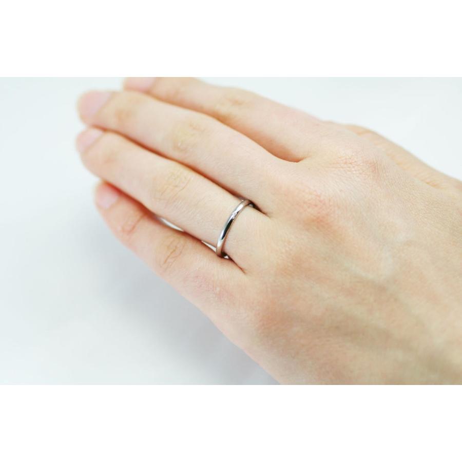 結婚指輪 マリッジリング 1.7mm幅 甲丸 プラチナ pt900 リング