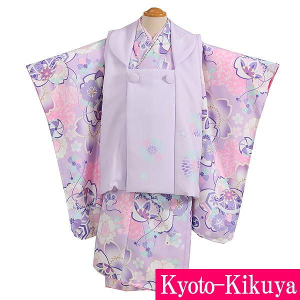 七五三 レンタル 着物 女の子 3歳 753G3-54 薄紫 ブランド KAGURA