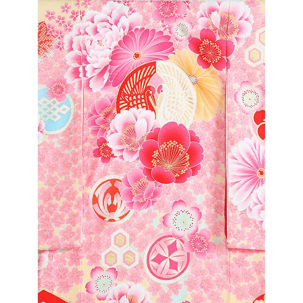 お宮参り レンタル着物 産着 女の子初着 G41 ブランド JAPAN STYLE 薄黄色地の画像