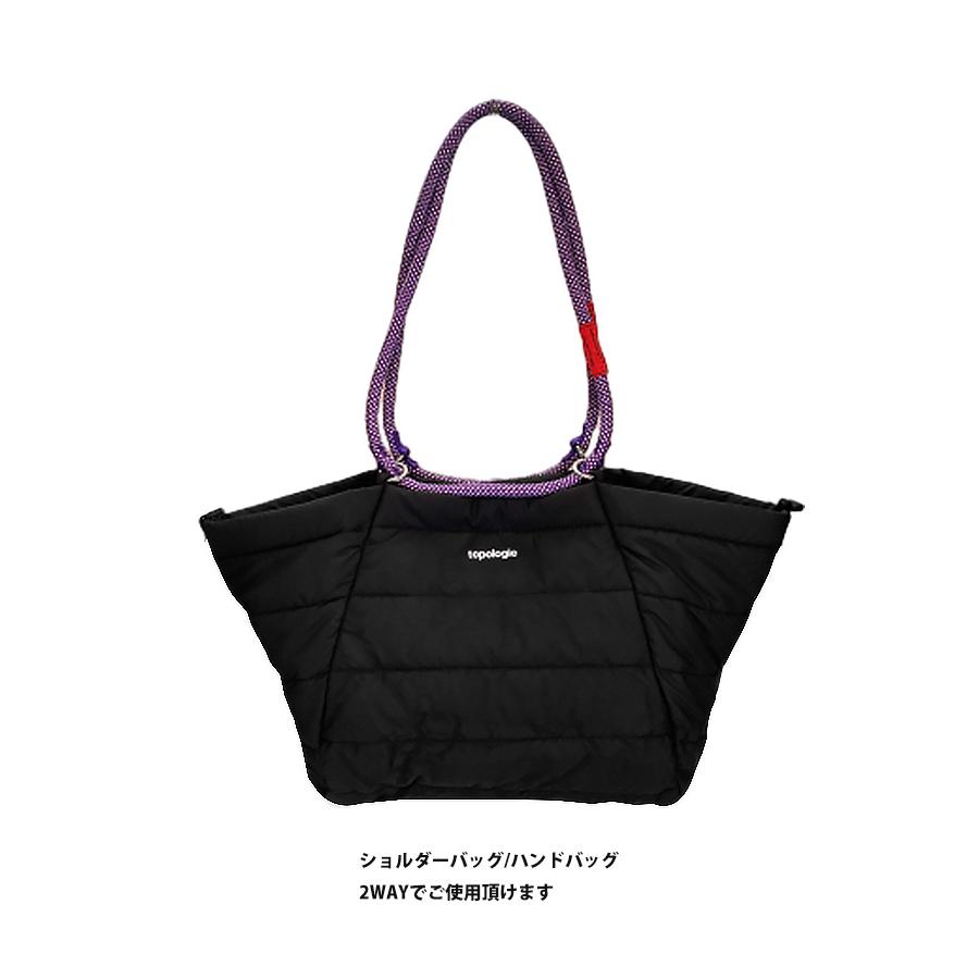 topologie キルティングバッグ 中型 黒(ストラップ付き) topologie キルティングバッグ 中型 黒(ストラップ付き)