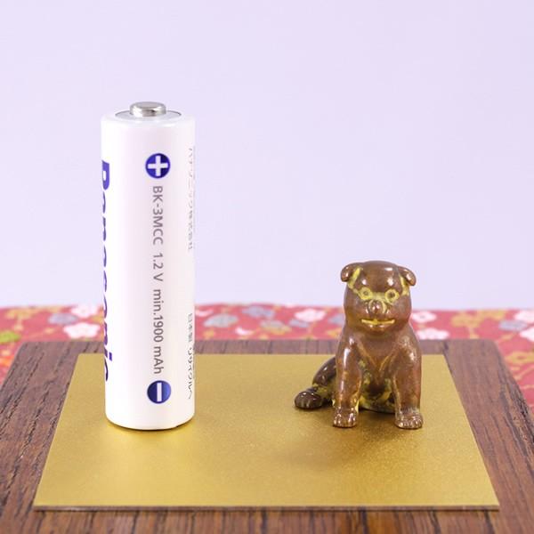 干支 置物（黄銅製）戌・仔犬・子犬・いぬ 座