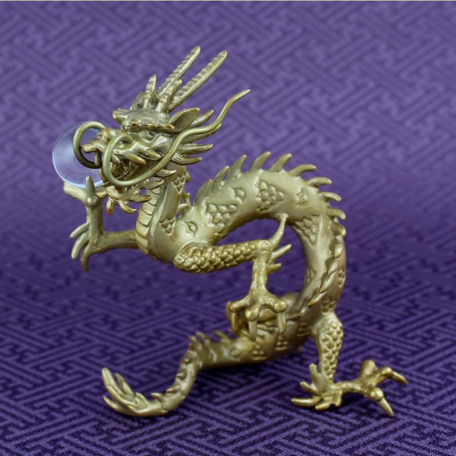 置物 干支（黄銅製）辰・龍 雲龍・うんりゅう 大_5