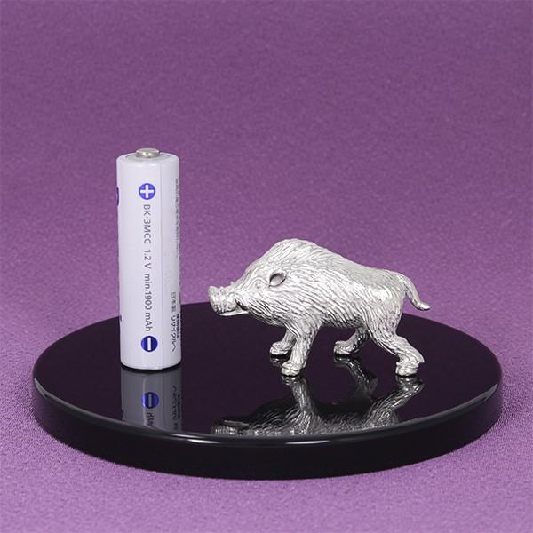 置物 干支 (銀製) 亥 猪 いのしし 雌 : 京都工芸舎 Yahoo!店 - 通販