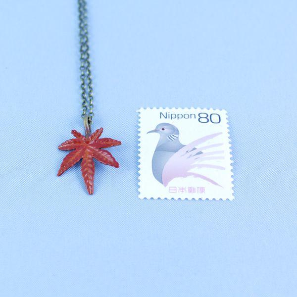 ネックレス (黄銅製) 紅葉・もみじ 小 : 京都工芸舎 Yahoo!店 - 通販 