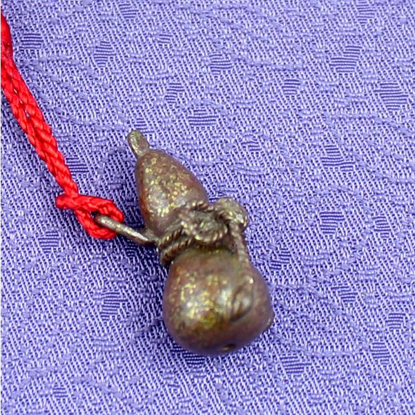 根付 （黄銅製） 瓢箪・ひょうたん・ヒョウタン : 京都工芸舎 Yahoo!店