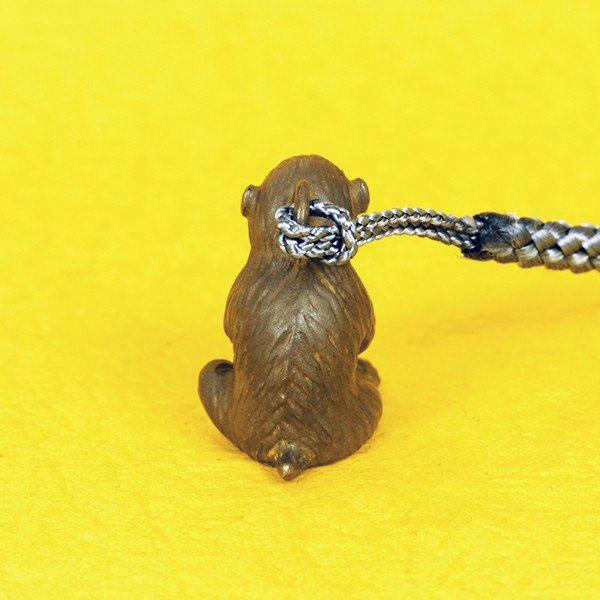干支 根付（黄銅製）申・猿・さる・サル : 京都工芸舎 Yahoo!店 - 通販