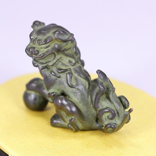 置物・文鎮（青銅製）獅子・狛犬・こまいぬ 座 小 : 京都工芸舎
