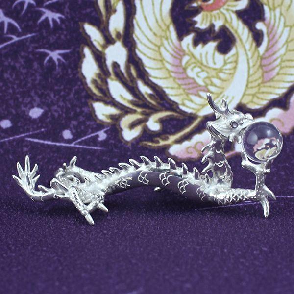 縮緬細　運気登り龍　白竜　17cm高さ　縁起飾り　年中飾り 干支 辰 運気登り龍 縮緬細工 来年の干支～辰～龍｜手芸・工作｜