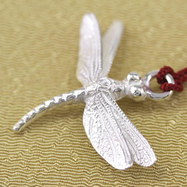 根付（銀製）蜻蛉・とんぼ・トンボ 大 : 京都工芸舎 Yahoo!店 - 通販