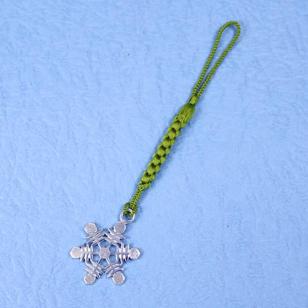 根付（銀製）雪の結晶 雪華・ゆきはな C : 京都工芸舎 Yahoo!店 - 通販