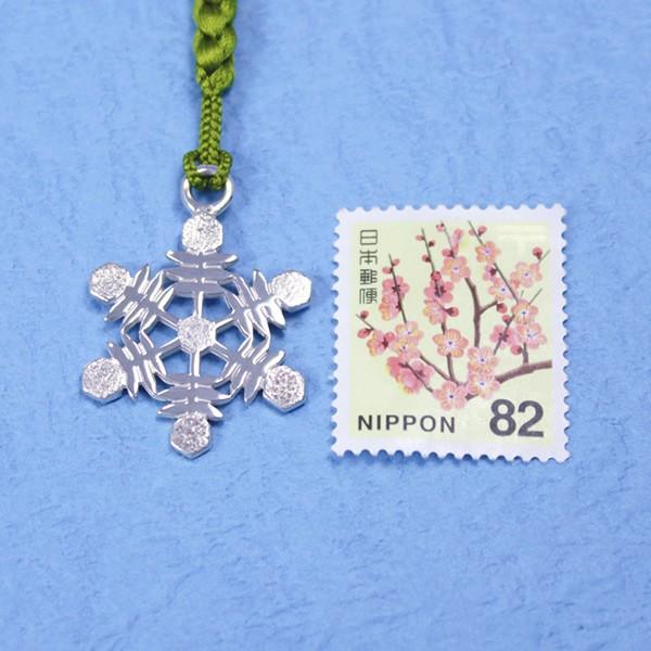 根付（銀製）雪の結晶 雪華・ゆきはな C : 京都工芸舎 Yahoo!店 - 通販