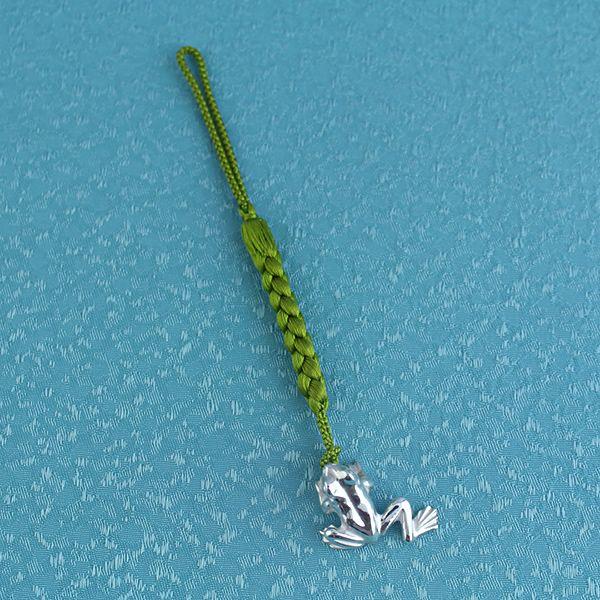 根付（銀製）蛙・かえる・カエル 足伸 小 : 京都工芸舎 Yahoo!店