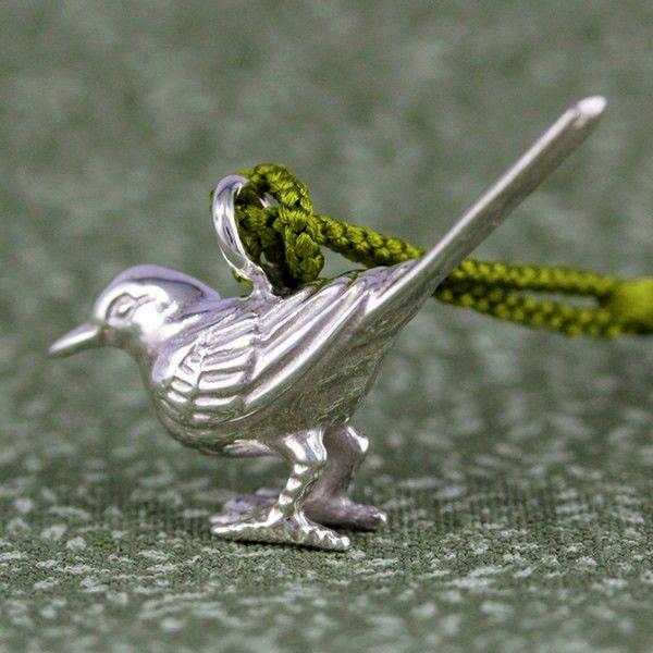 根付（銀製）鶺鴒・せきれい・セキレイ : 京都工芸舎 Yahoo!店 - 通販