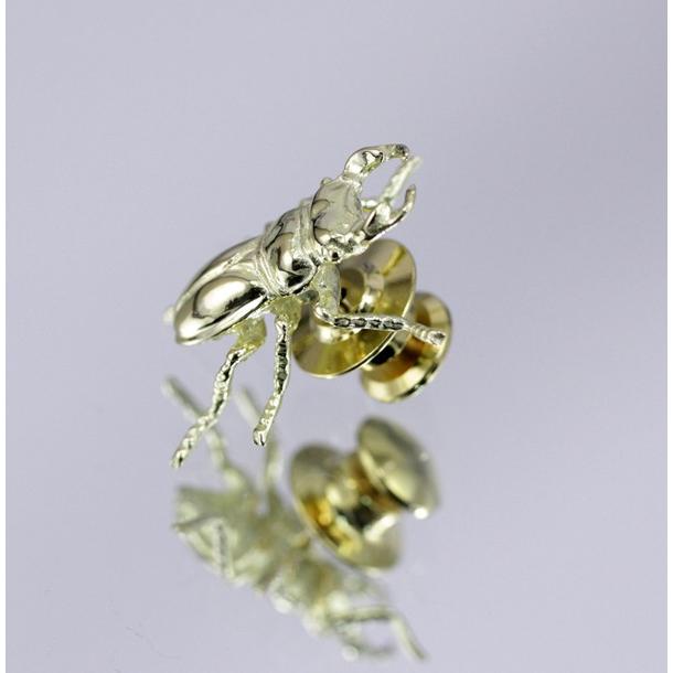 タックピン・ブローチ (18金製) くわがた虫・クワガタ虫 : 京都工芸