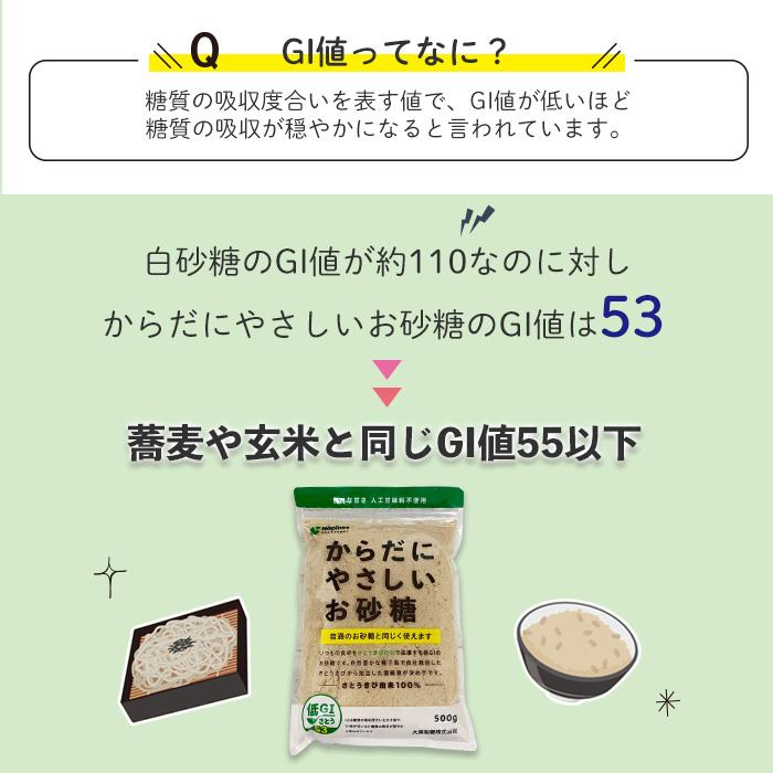 大東製糖 からだにやさしいお砂糖 500g さとうきび 砂糖 甘味料 食品