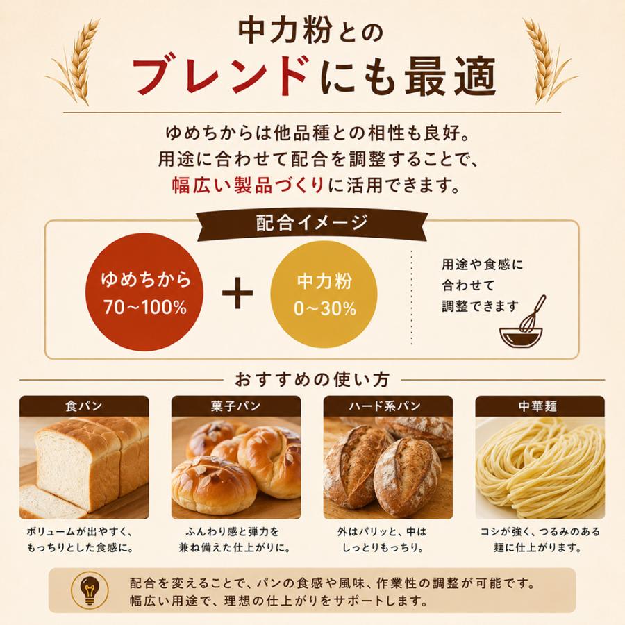 【賞味期限：26.12.14】 前田産業 ゆめちから 5kg 北海道産小麦100% 国産小麦 ホームベーカリー 食パン 製菓用 製パン用 お菓子 製菓製パン材料 パン作り |  | 03