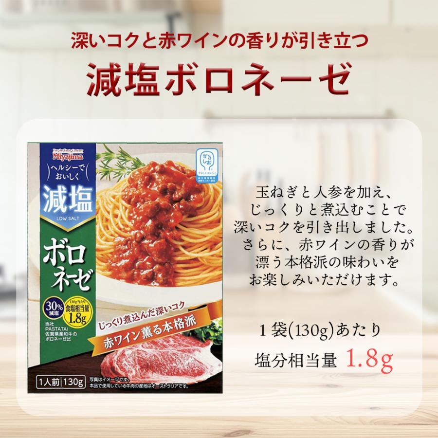 宮島醤油 減塩ボロネーゼ 130g パスタソース かるしお認定商品 国立