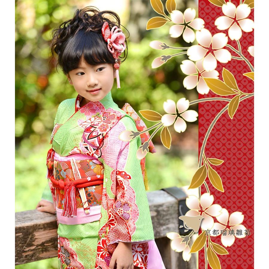 高級正絹 七五三 着物 7歳 フルセット 購入 四ツ身 七才 お祝い着 七歳 叶香 かのか 正絹 ご身長115cm用 京都瑠璃雛菊 通販 Yahoo ショッピング