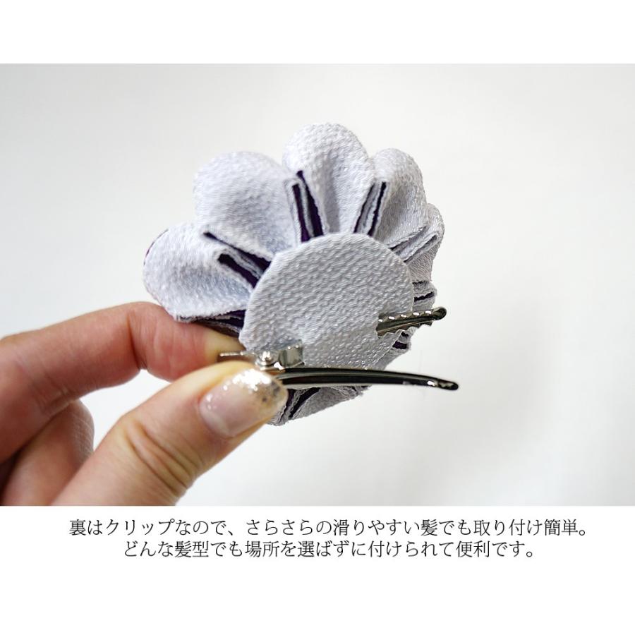 七五三 髪飾り 三歳 七歳 大正浪漫 アンティーク風 つまみ髪飾り 紫 赤 つまみ細工 大正 古典 和風 卒園式 卒業式 京都 こども 女の子 日本製 京都瑠璃雛菊 通販 Yahoo ショッピング