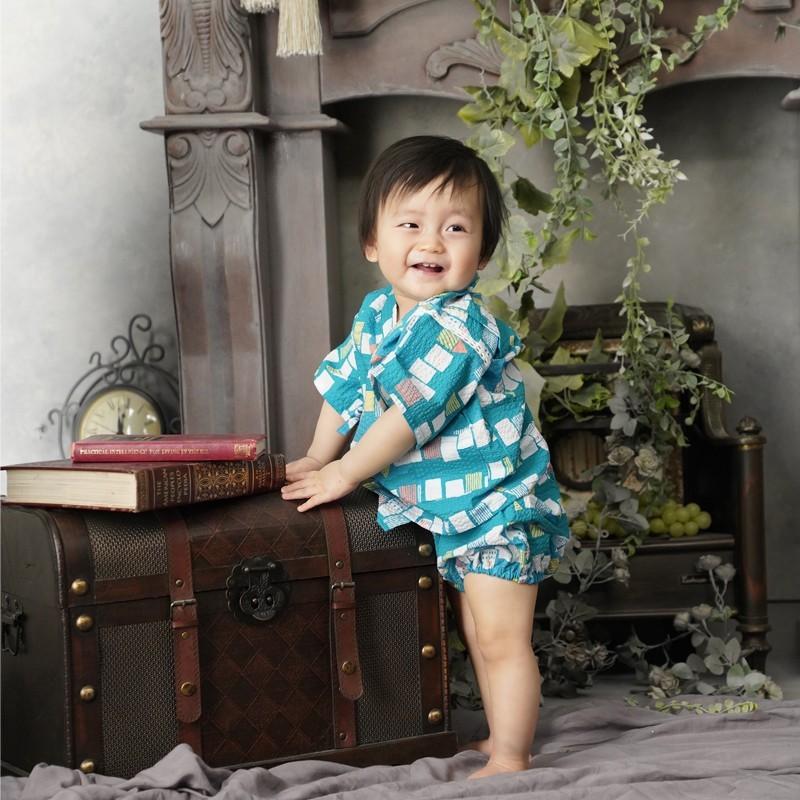 ベビー 甚平 じんべい 80 90 100 ゆかた 女の子 男の子 浴衣 夏 誕生日 プレゼント 1歳 2歳 3歳 オシャレ 北欧テイスト オシャレ メール便送料無料 京都瑠璃雛菊 通販 Yahoo ショッピング
