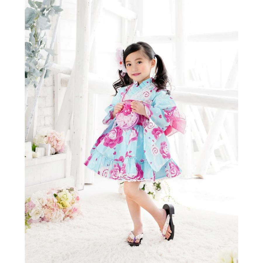 浴衣 子供 キッズ 女の子 浴衣ドレスセット ２点セット 浴衣ドレス 天使の帯 浴衣セット 子供浴衣 ふわふわ ゆかた 子ども ゆかたドレス 100 110 京都瑠璃雛菊 通販 Yahoo ショッピング
