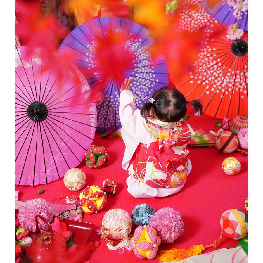 京都瑠璃雛菊 着物 ベビー 初節句 1歳 被布セット 女の子 雛祭り