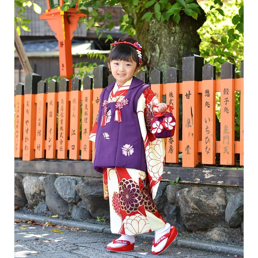 京都瑠璃雛菊 七五三 着物 3歳 女の子 フルセット 購入 被布 京都瑠璃雛菊 七五三 着物 3歳 女の子 フルセット 購入 被布
