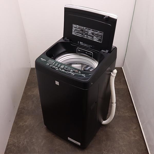 中古 高年式 全自動洗濯機 送風乾燥 5.5kg ハイセンス HW-T55D 2020年 