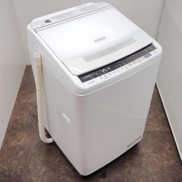 日立（HITACHI） 中古 洗濯機 2〜3人分 8.0kg 設置・取付（ホース類
