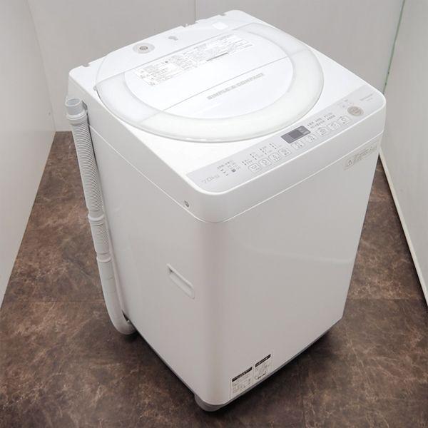 SHARP 中古 SGB09-091 洗濯機 7.0kg シャープ ES-T709-W 風乾燥 SHARP 中古 SGB09-091 洗濯機 7.0kg シャープ ES-T709-W 風乾燥