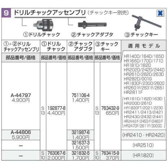 マキタ（makita） ドリルチャック 192877-8 : ヤマムラ本店 - 通販 