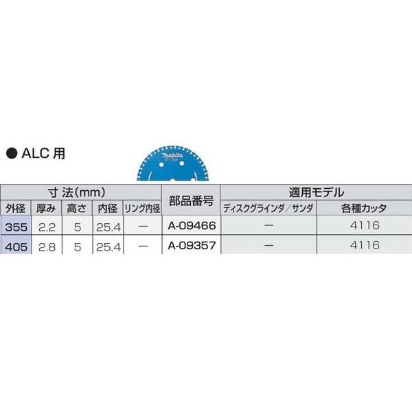 マキタ（makita） ダイヤモンドホイール ALC用 405 A-09357 : ヤマムラ 