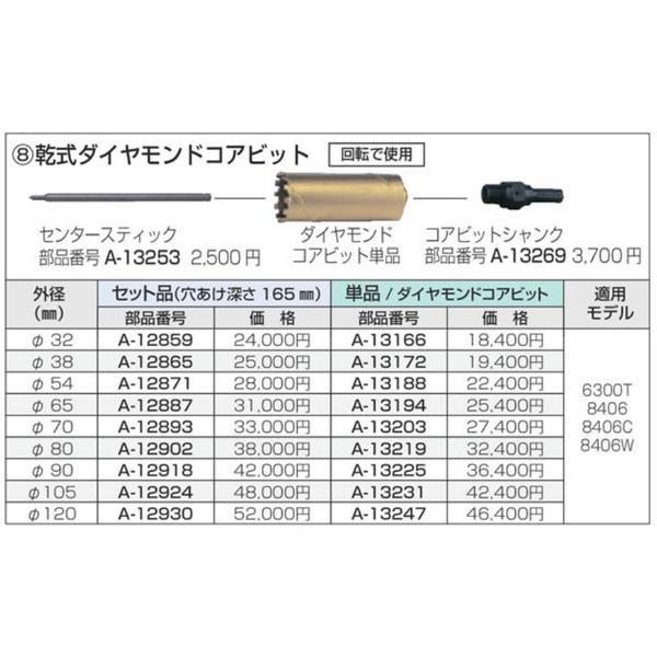 マキタ 乾式ダイヤモンドコアビット Φ90×165mm セット品 A-12918 