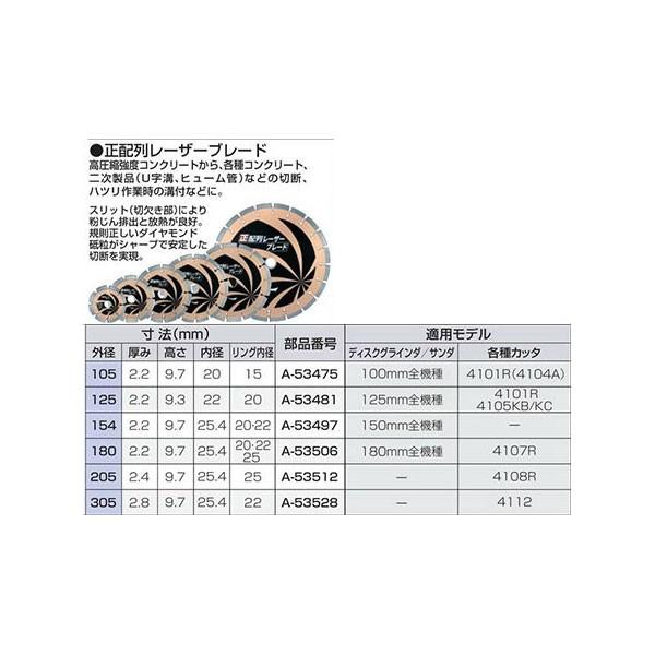 マキタ ダイヤモンドホイール 正配列レーザーブレード 125 A マキタ ダイヤモンドホイール 正配列レーザーブレード 125 A