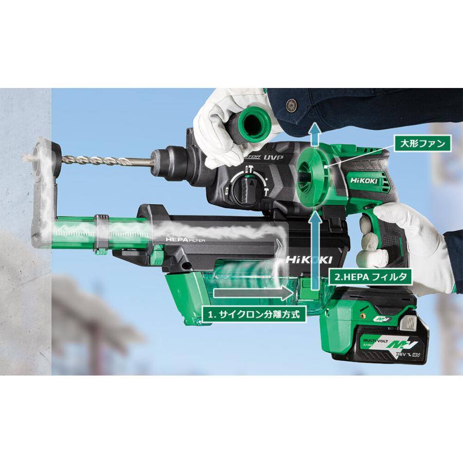 HiKOKI 36V コードレスロータリハンマドリル DH36DPF(2XPZ) 集