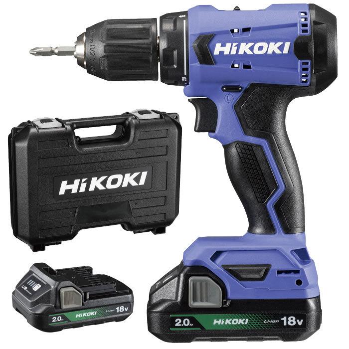 HiKOKI 18V コードレスドライバドリル FDS18DA(2BG) 2.0Ahバッテリ2個 
