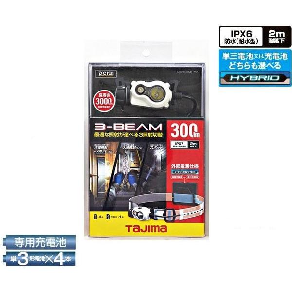 タジマ ペタＬＥＤヘッドライトＥ３０１ ホワイト リチウムイオン充電池セット ＬＥ−Ｅ３０１−Ｗ ヤマムラ本店 - 通販 - PayPayモール