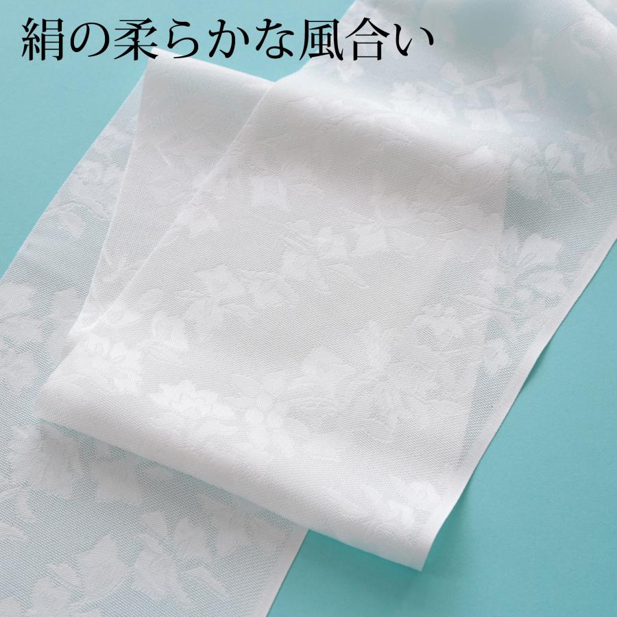 衿秀 紋紗 半衿 単衣 夏用 洗える 正絹 6月〜9月に 5柄 半襟 白 長襦袢