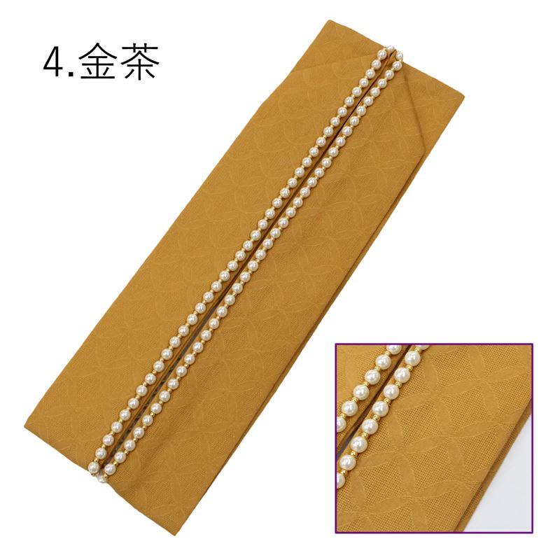 重ね衿 伊達衿 パール付き パール付重ね衿 リバーシブル 2way