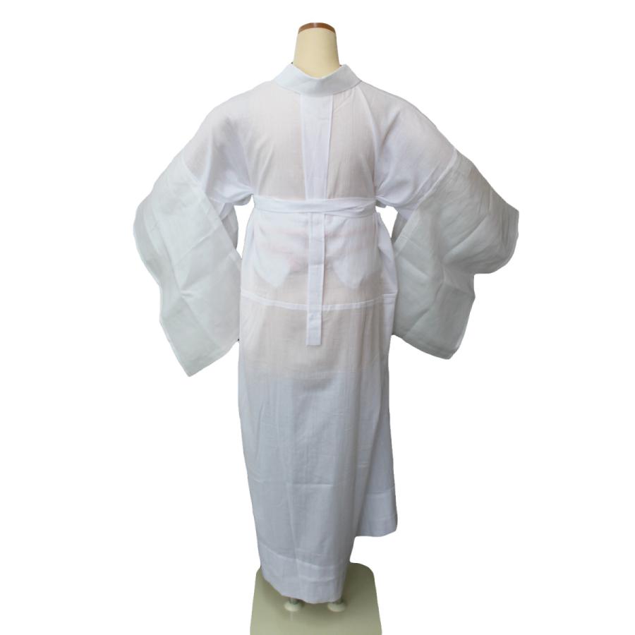 洗える 長襦袢 涼しい 夏用 仕立て上がり 綿麻楊柳 着物 浴衣兼用 単衣